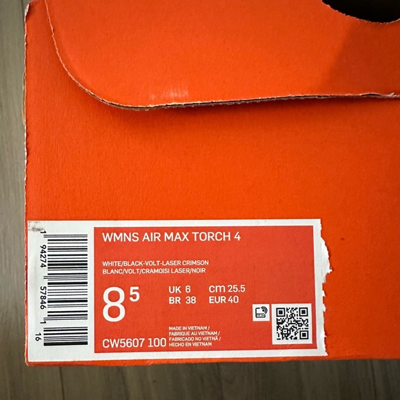 Nike Women’s Sneakers - White, Red, and Yellow - Picture 2 of 6